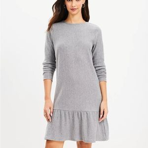 NEW LOFT Ann Taylor Longsleeve Drop Waist Sweater Dress